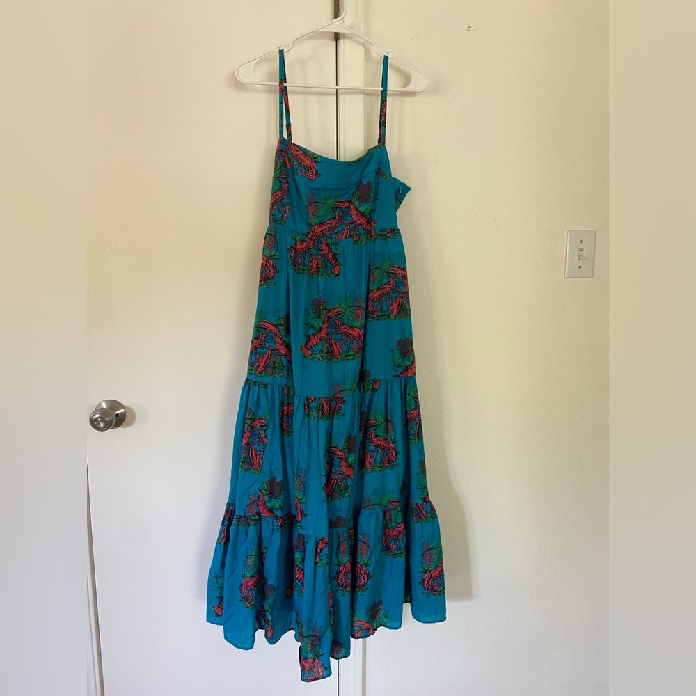J.Crew Lobster Dress Nautical Ocean Blue